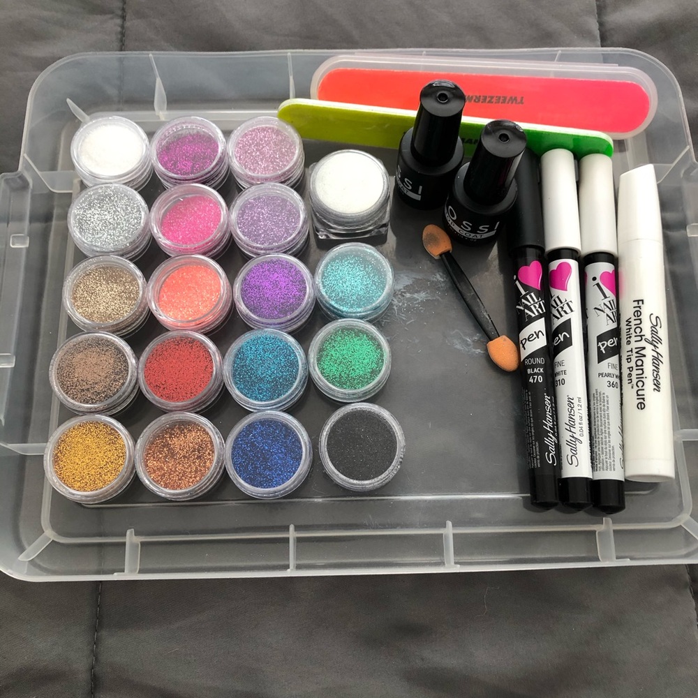 Dip nail set with extras